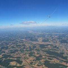 Flugwegposition um 09:42:25: Aufgenommen in der Nähe von Gemeinde Tobaj, Tobaj, Österreich in 1737 Meter
